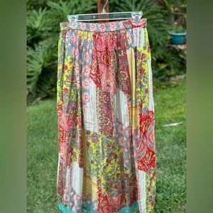 Multi colored boho skirt
